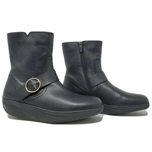 MBT Women's Magee Mid Boot Black Nappa